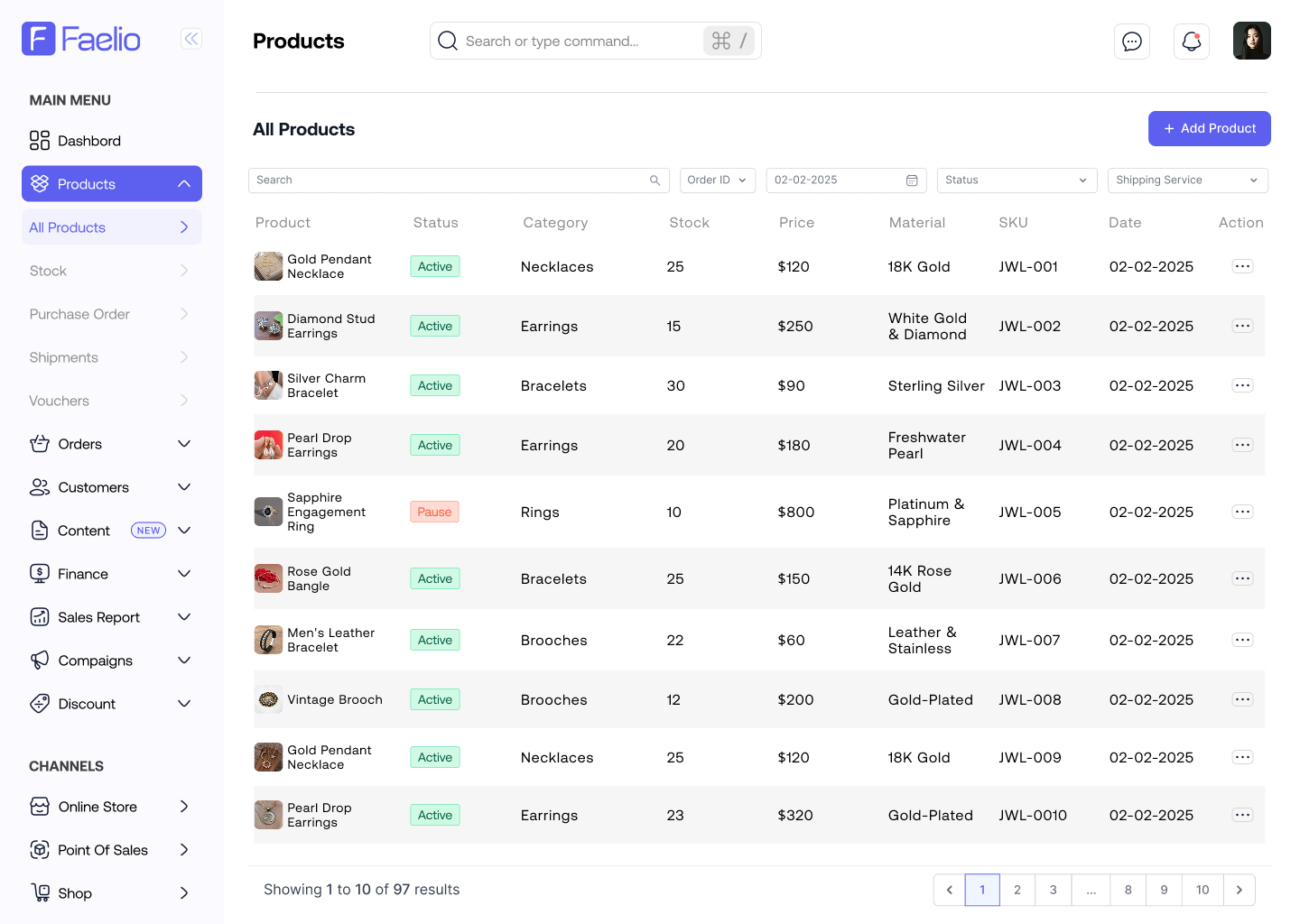 Image gallery marquee