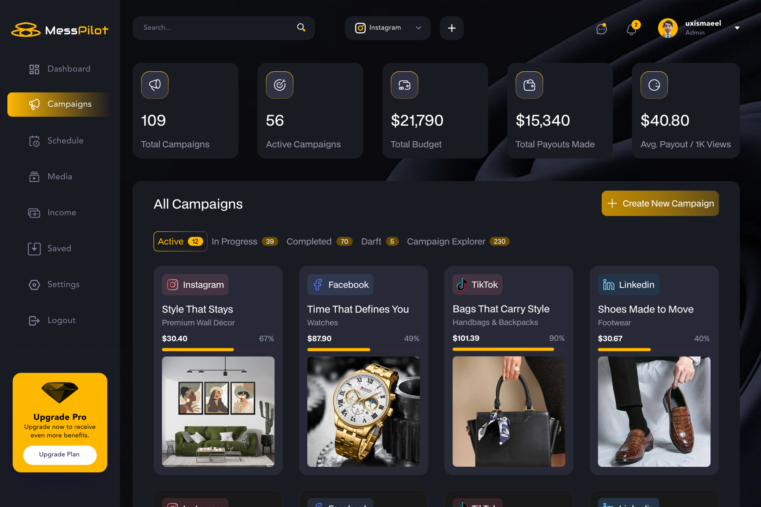 Image gallery marquee